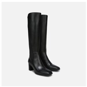Naturalizer Axel 2 Weatherproof Knee-High Boots | Size 8M | Black Leather | NWT